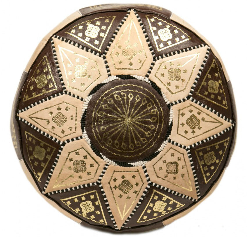 Moroccan Pouf Brown
