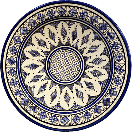 Schaal Al Hoceima Blauw 35 cm