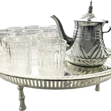 Marokkaanse Theeset met theepot en glazen