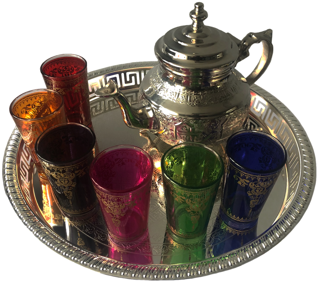 Luxury Moroccan tea set - Complete Moroccan tea service