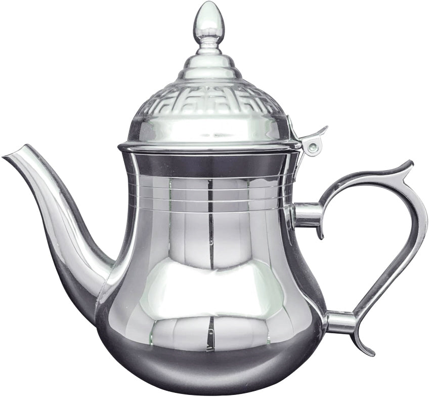 Marokkaanse theepot van 18/10 RVS – Arabische theepot, 0,8 of 1,5 liter