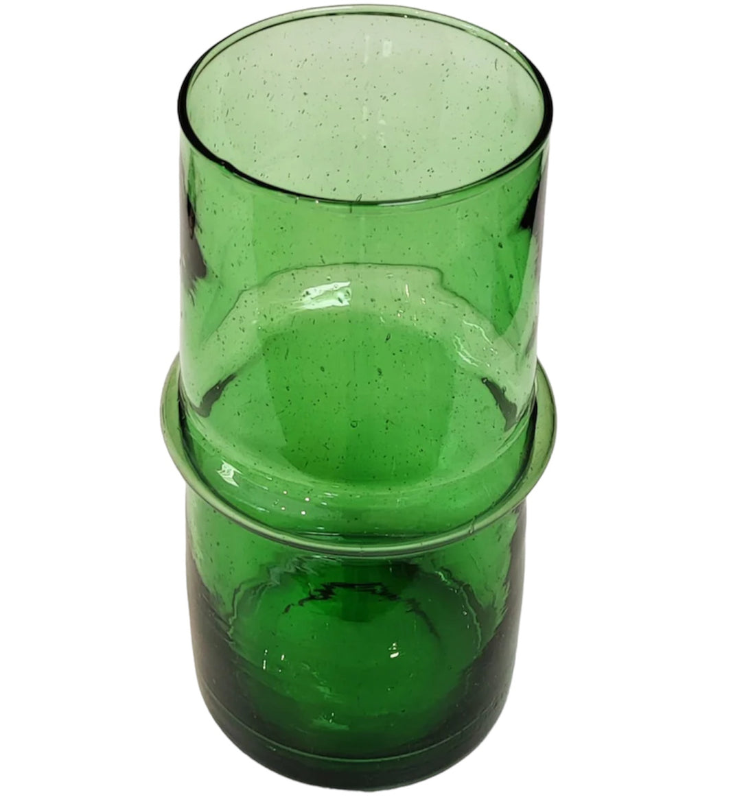 Vase marocain soufflé en verre recyclé