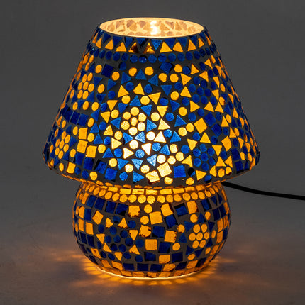 Mozaïek Tafellamp | Marokkaanse Lamp, Veelkleurig -  23 cm