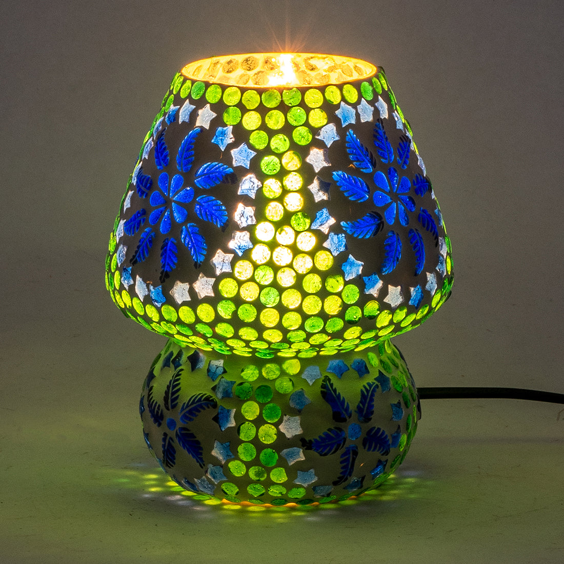 Lampe de table Mosaïque | Lampe marocaine - vert