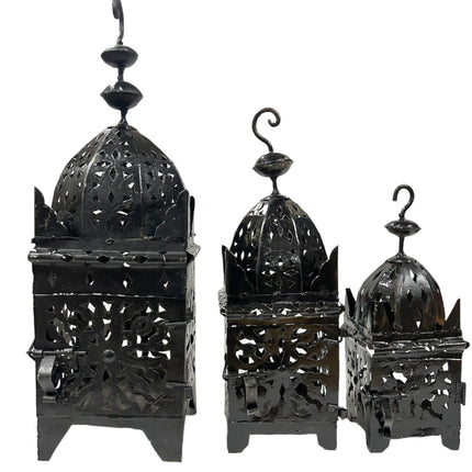 Marokkaanse Lantaarn Zwart klassieker - Handmade