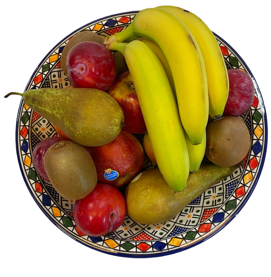 Plat marocain en céramique de Fès profond Ø35