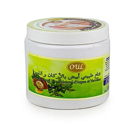 Masker van natuurlijke witte klei met argan en verbena