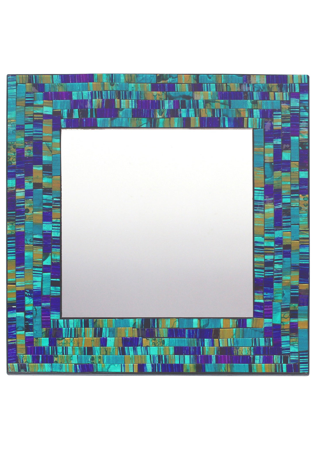 Miroir mural mosaïque carré oriental
