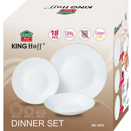 Kinghoff Serviesset – Luxe en Functionaliteit met Gouden Accenten