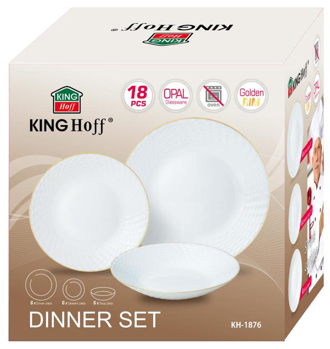 Kinghoff Serviesset – Luxe en Functionaliteit met Gouden Accenten