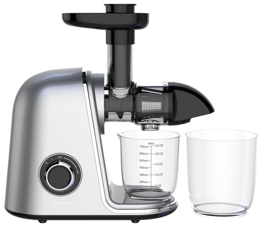 Klausberg slow juicer 150 W – groente- en fruitpers met pulpreservoir, 700 ml – foto 8