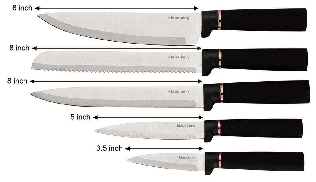 Klausberg 10-piece Knife Set with Cutting Boards