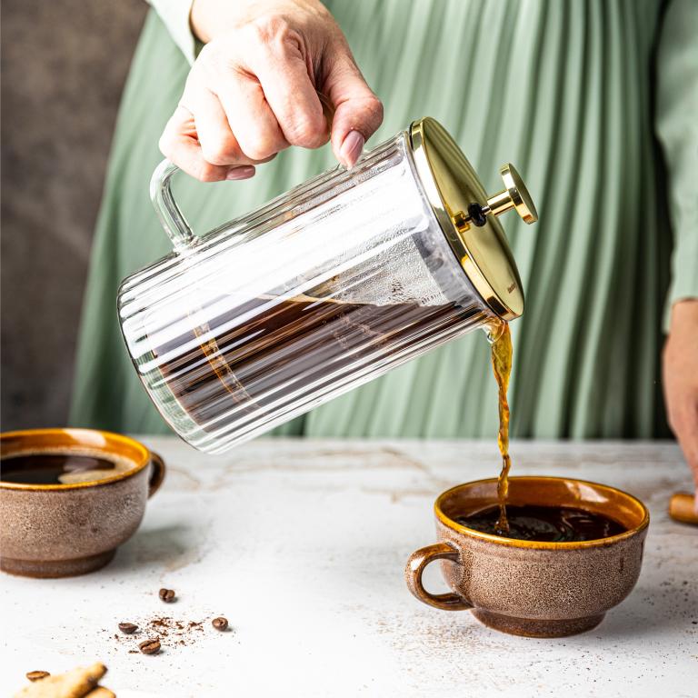Klausberg KB7760 French Press Coffee / Tea Maker - Glass - 0.6 L