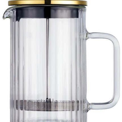 Klausberg Piston Koffie-/Thee Zetter - Glas - 0.6L