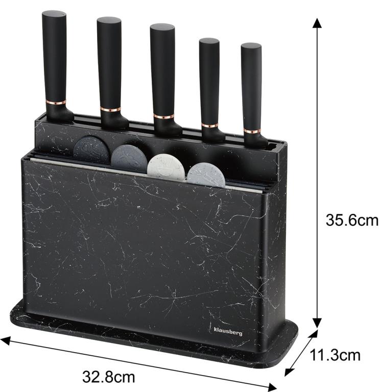 Klausberg 10-piece Knife Set with Cutting Boards