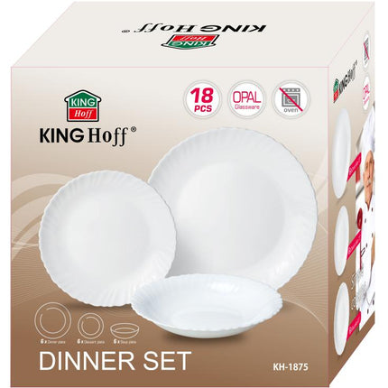 KINGHOFF Serviesset 18-delig– Elegantie en Functionaliteit in Één