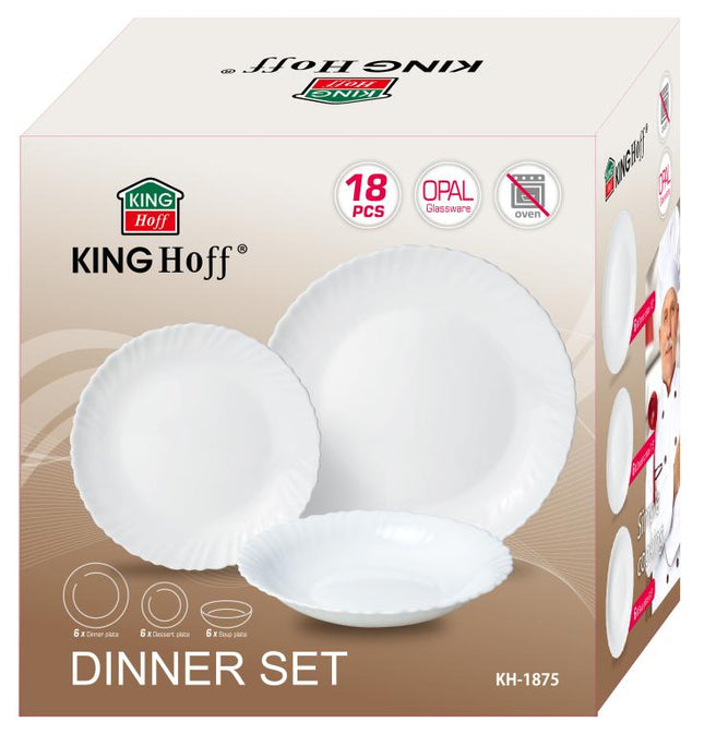 KINGHOFF Serviesset 18-delig– Elegantie en Functionaliteit in Één