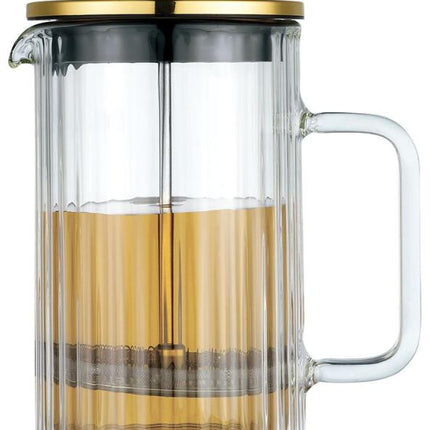 Klausberg Piston Koffie-/Thee Zetter - Glas - 0.6L
