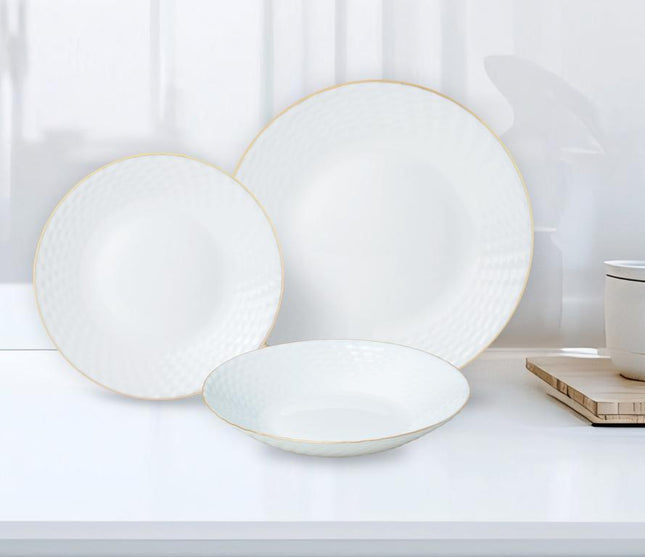 Kinghoff Serviesset – Luxe en Functionaliteit met Gouden Accenten