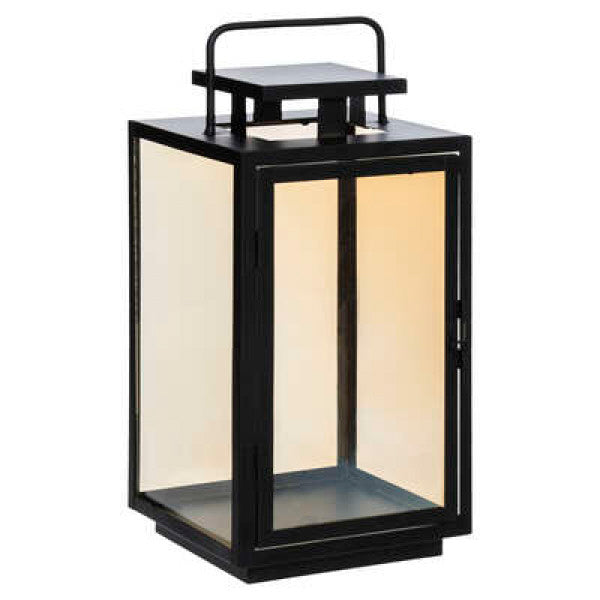 Lantaarn Amber - Medium - Small - Hoogte 38 cm - 27.5 cm