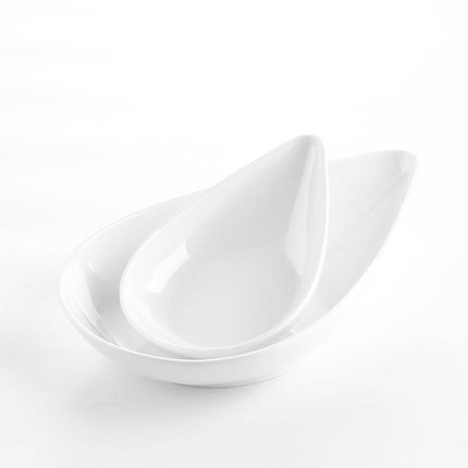 Melamine druppel schaaltjes wit
