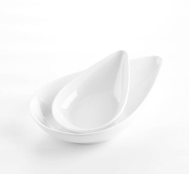 Melamine druppel schaaltjes wit