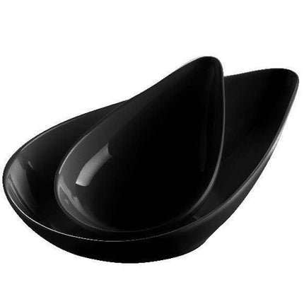 Melamine druppel schaaltjes zwart