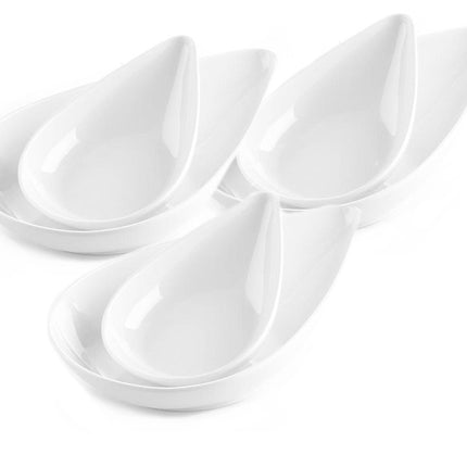 Melamine druppel schaaltjes wit