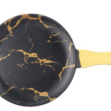 Melamine serveerplanken marmer look zwart-goud