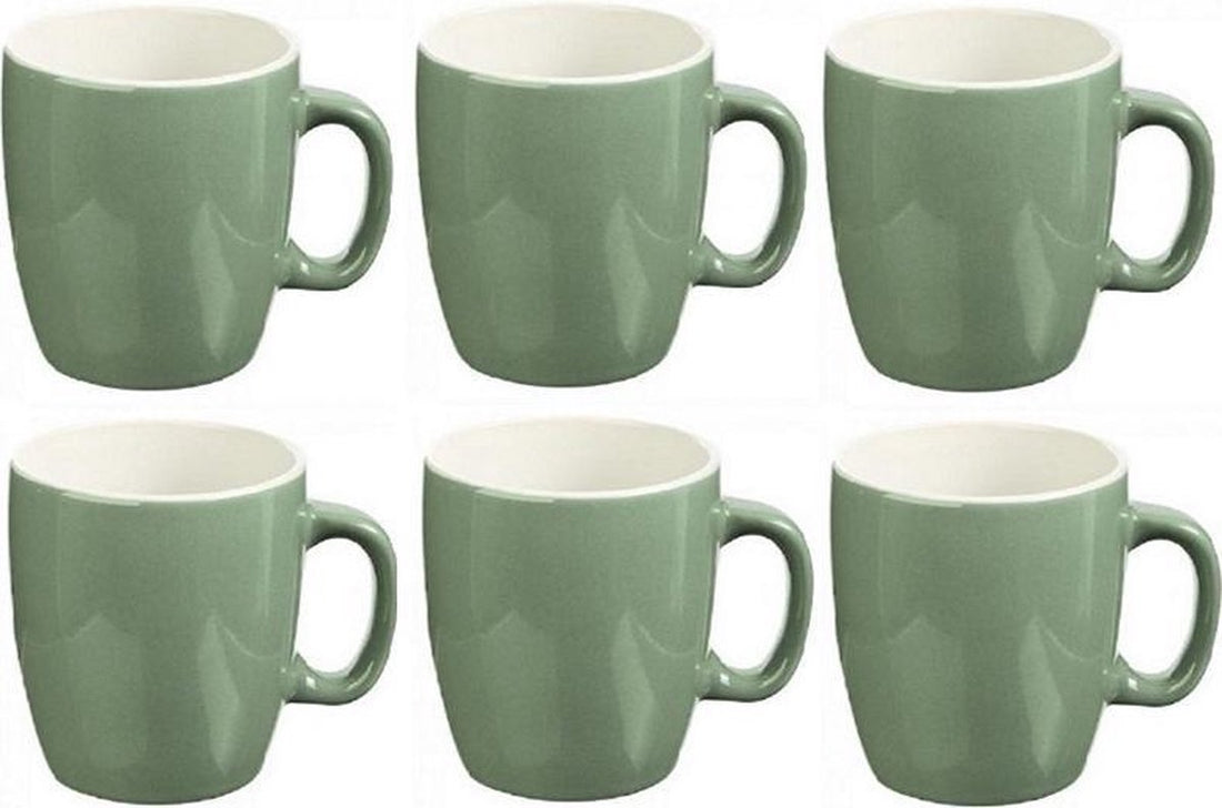 Secret de Gourmet Senseo mokken 160 ml – set van 6, wit, rood of mintgroen – foto 3