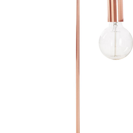 Tafellamp/bureaulampje Design Light - metallic koper - H46 cm