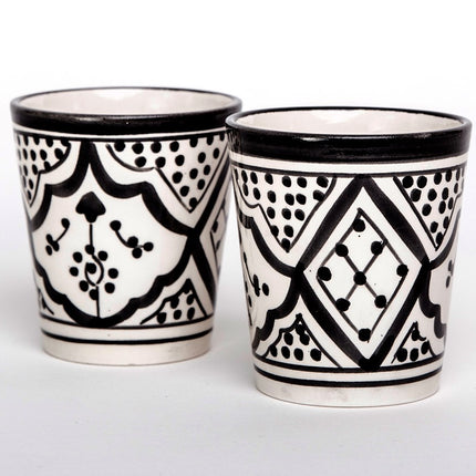 Beker Zwart/Wit 8cm