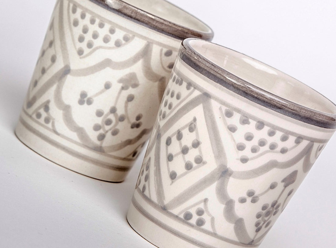 Mug Grey/White 8cm