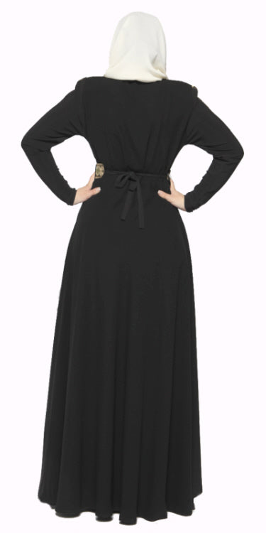 Abaya Or noir