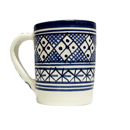 Marokkaanse keramische mok blauw - wit