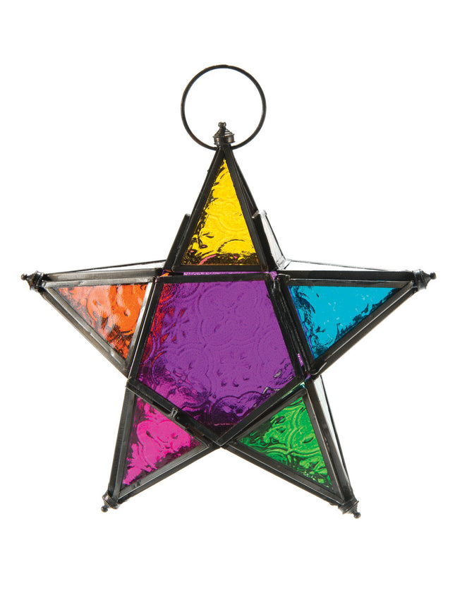 Hangende ster glazen lantaarn in Marokkaanse stijl