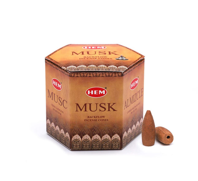 Musk backflow Kegeltjes wierook