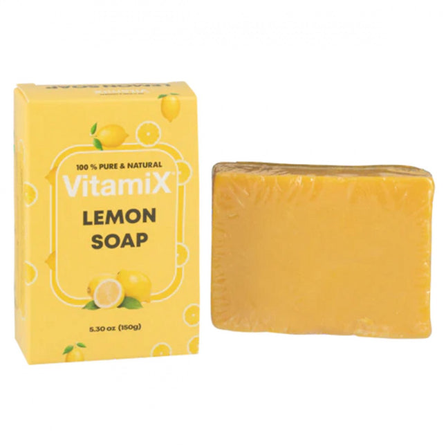 Vitamix 100% Natuurlijke Citroen Zeep – 150g – Verfrissende en Reinigende Handgemaakte Zeep