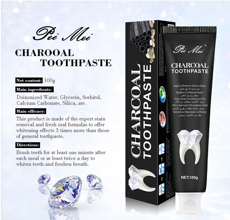 Dentifrice au charbon - Dentifrice blanchissant
