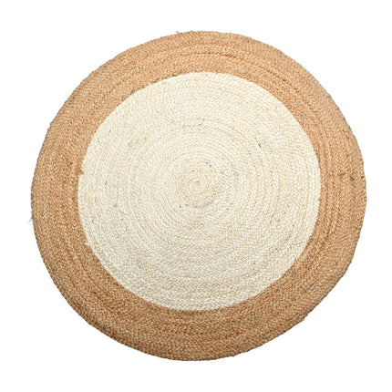 Natuurlijk Handgeweven Rond Jute Vloerkleed 90 cm