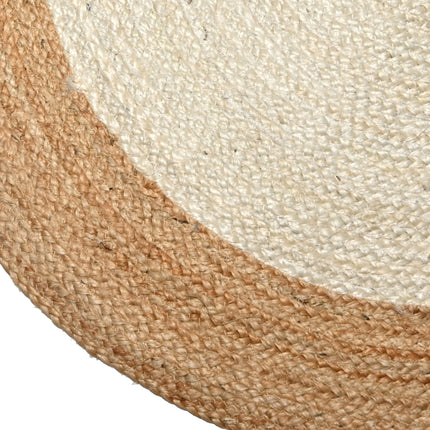 Natuurlijk Handgeweven Rond Jute Vloerkleed 90 cm
