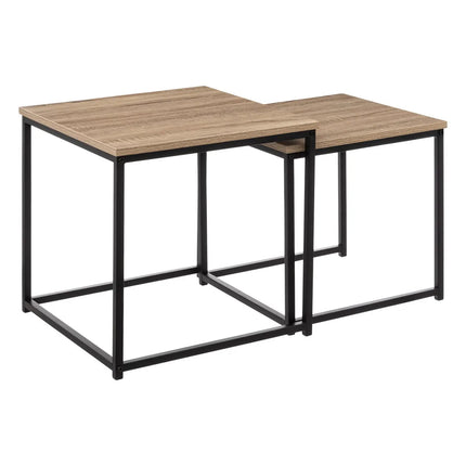 Aliaj Bijzettafel set van 2 stuks - 45x45x45cm - Beige