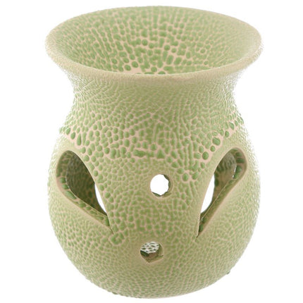 Keramische Oliebrander met Reliëf – 8 cm