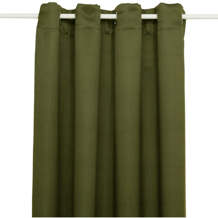 Atmosphera verduisterende gordijnen - set 2x stuks - B135 x L240 cm - olijf groen