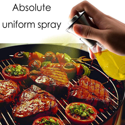 Set van 2 Olijfolie Sprayer - Olie Diffuser Olie Pomp Bakspray - RVS – Navulbaar 200 ml