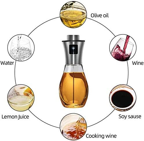 Set van 2 Olijfolie Sprayer - Olie Diffuser Olie Pomp Bakspray - RVS – Navulbaar 200 ml