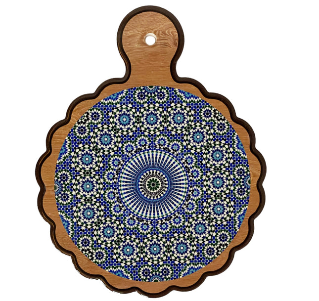 Keramische onderzetter met handvat