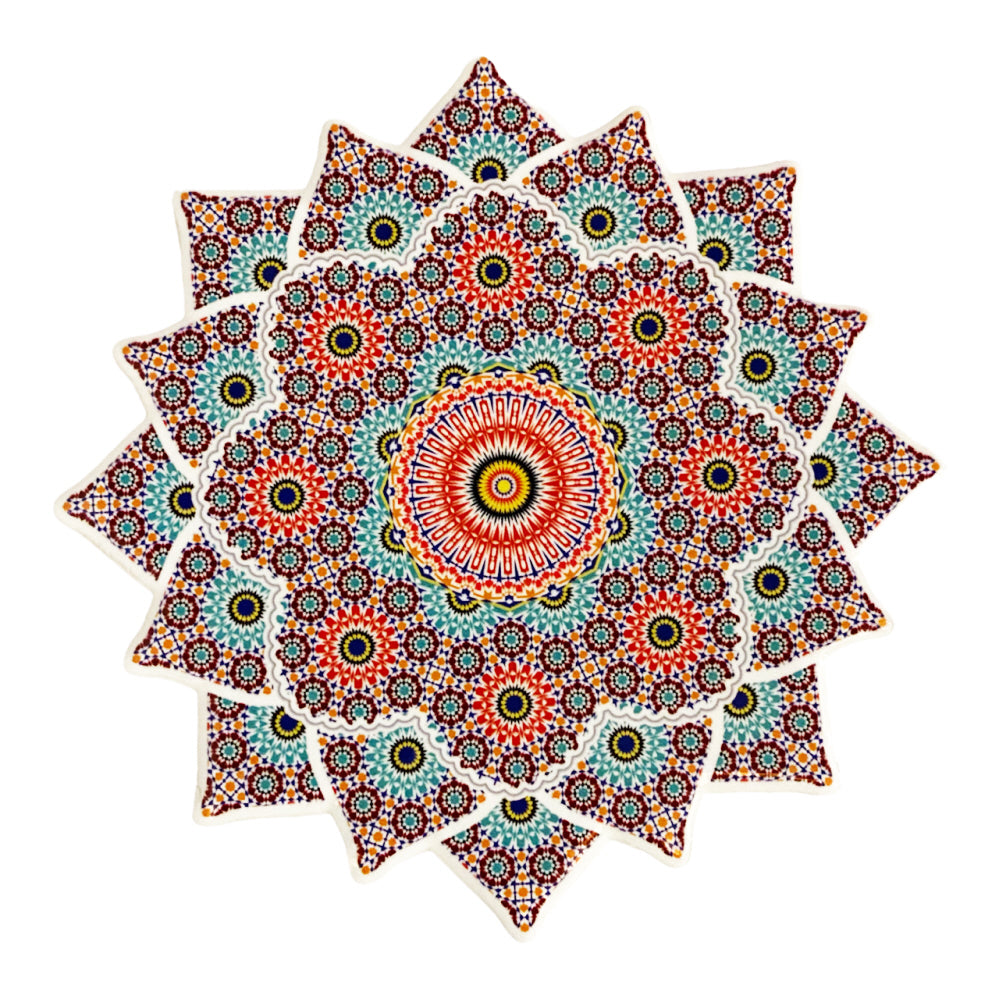 Sous-verre marocain en céramique coloré