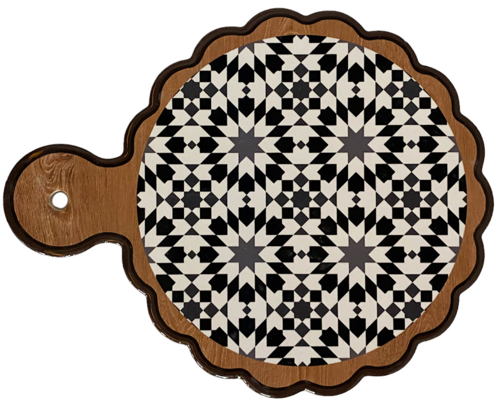 Poignée de dessous de verre marocain géométrique Ø18