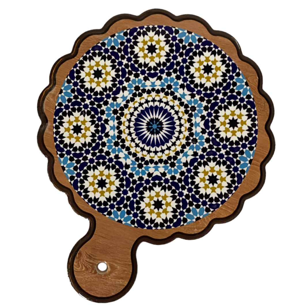 Poignée de dessous de verre marocain géométrique Ø18